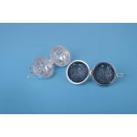 990 Pure Silver Openwork Perfume Ball Pendant